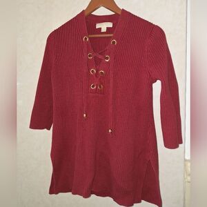Michael Kohrs XL Tunic  Sweater, Wine, Merlot Purple